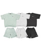Basic One Point Loose Fit Sweat T-Shirt & Shorts Setup