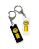 Smiley Tag Key Chain