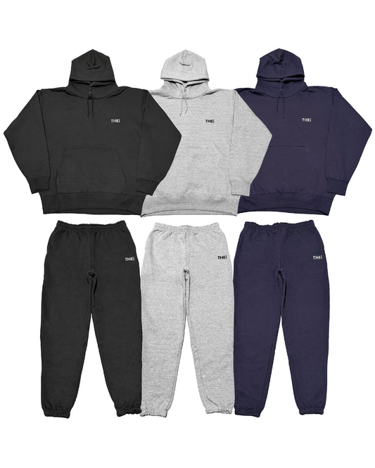 Basic One Point Heavy Weight Hoodie & Pants Setup