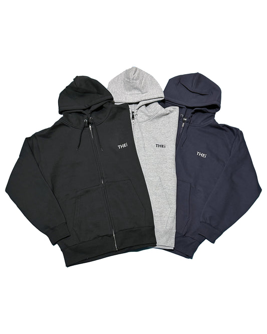 Basic One Point Heavy Weight Sweat Zip Hoodie