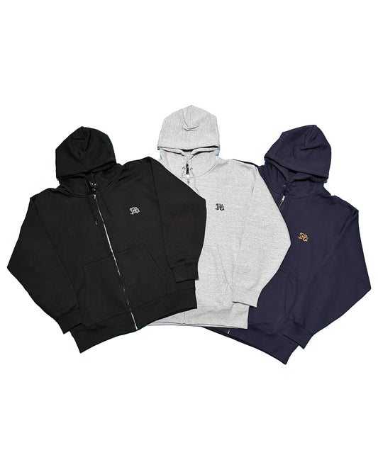 Arabic One Point Heavy Weight Sweat Zip Hoodie