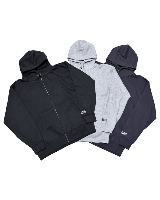 Box One Point Heavy Weight Sweat Zip Hoodie