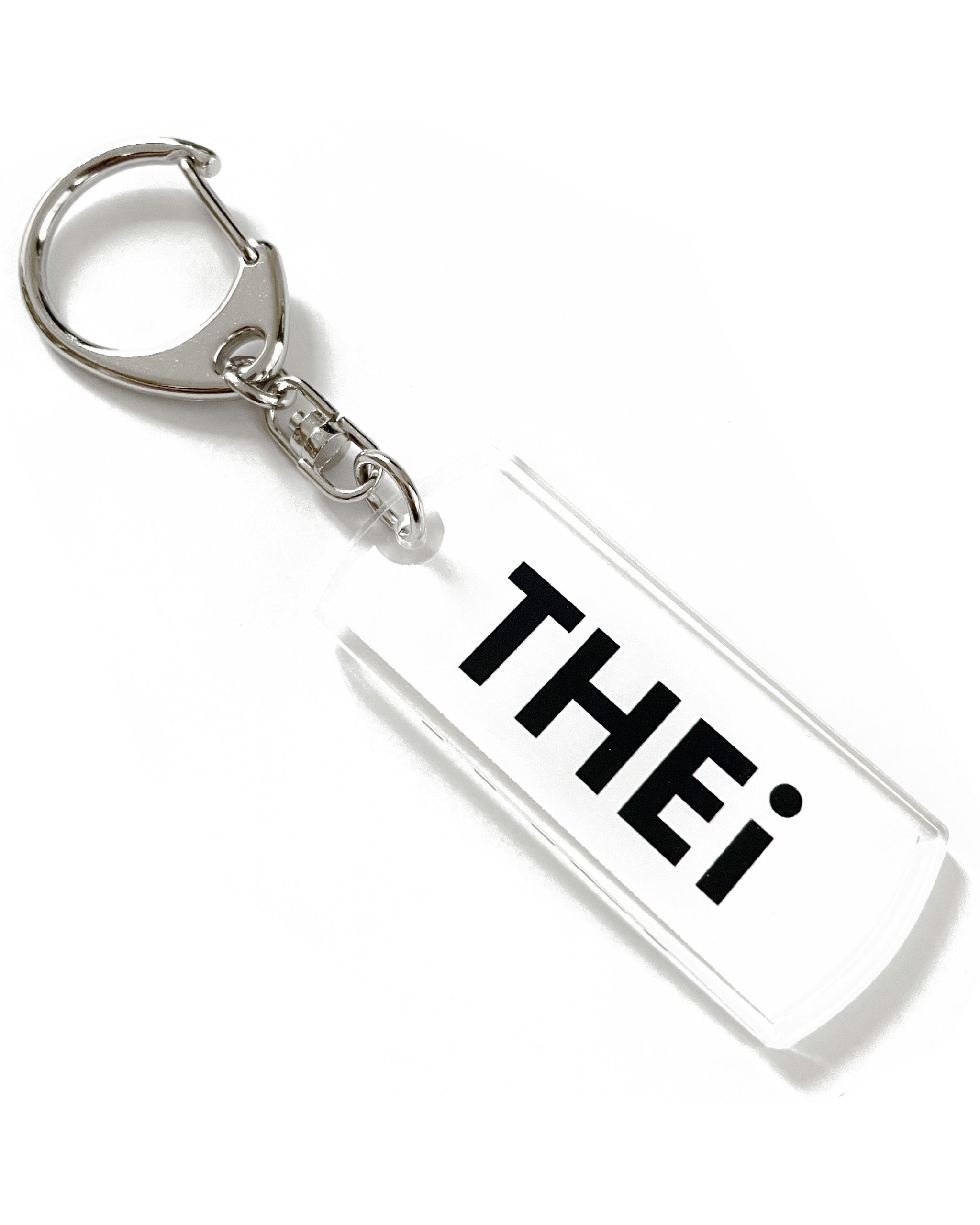 Basic Tag Key Chain - White