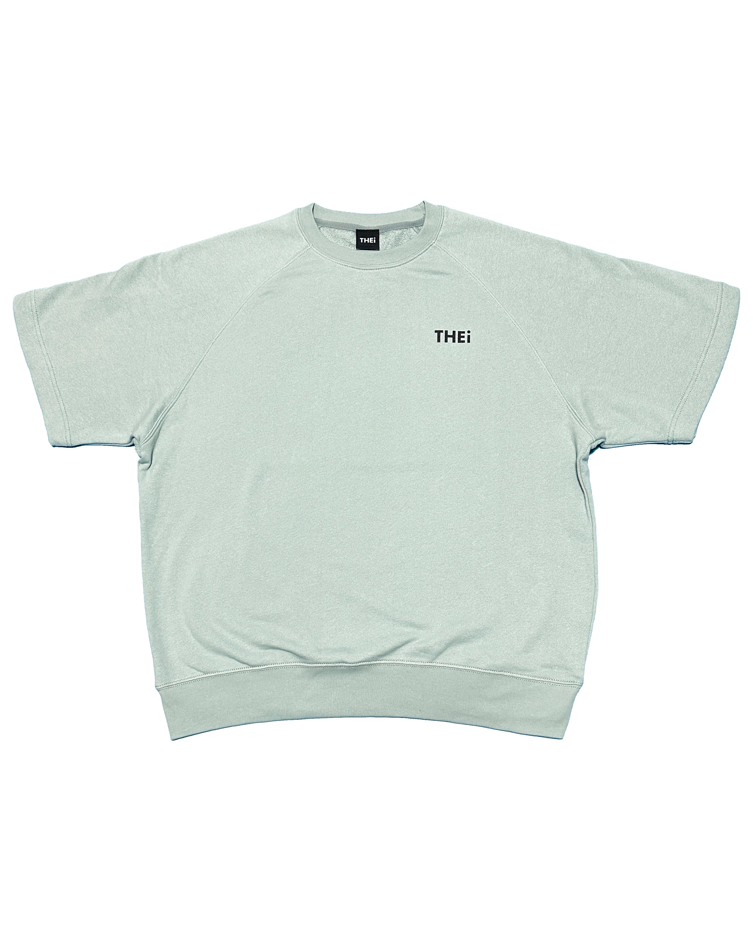 Basic One Point Relax Sweat Tee & Shorts Setup - Acid Green
