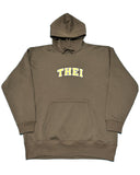 College Sweat Hoodie - Brown