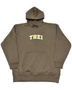 College Sweat Hoodie - Brown