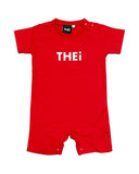 Basic Baby Rompers - Red