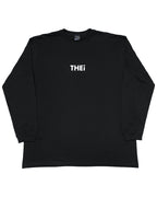 Basic Back Print L/S Tee - Black