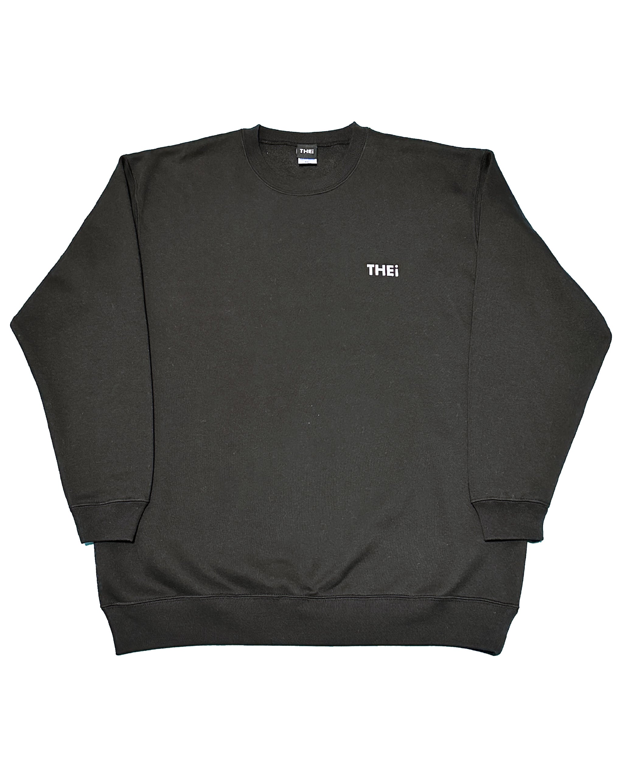 Basic One Point Sweat Shirt - Black