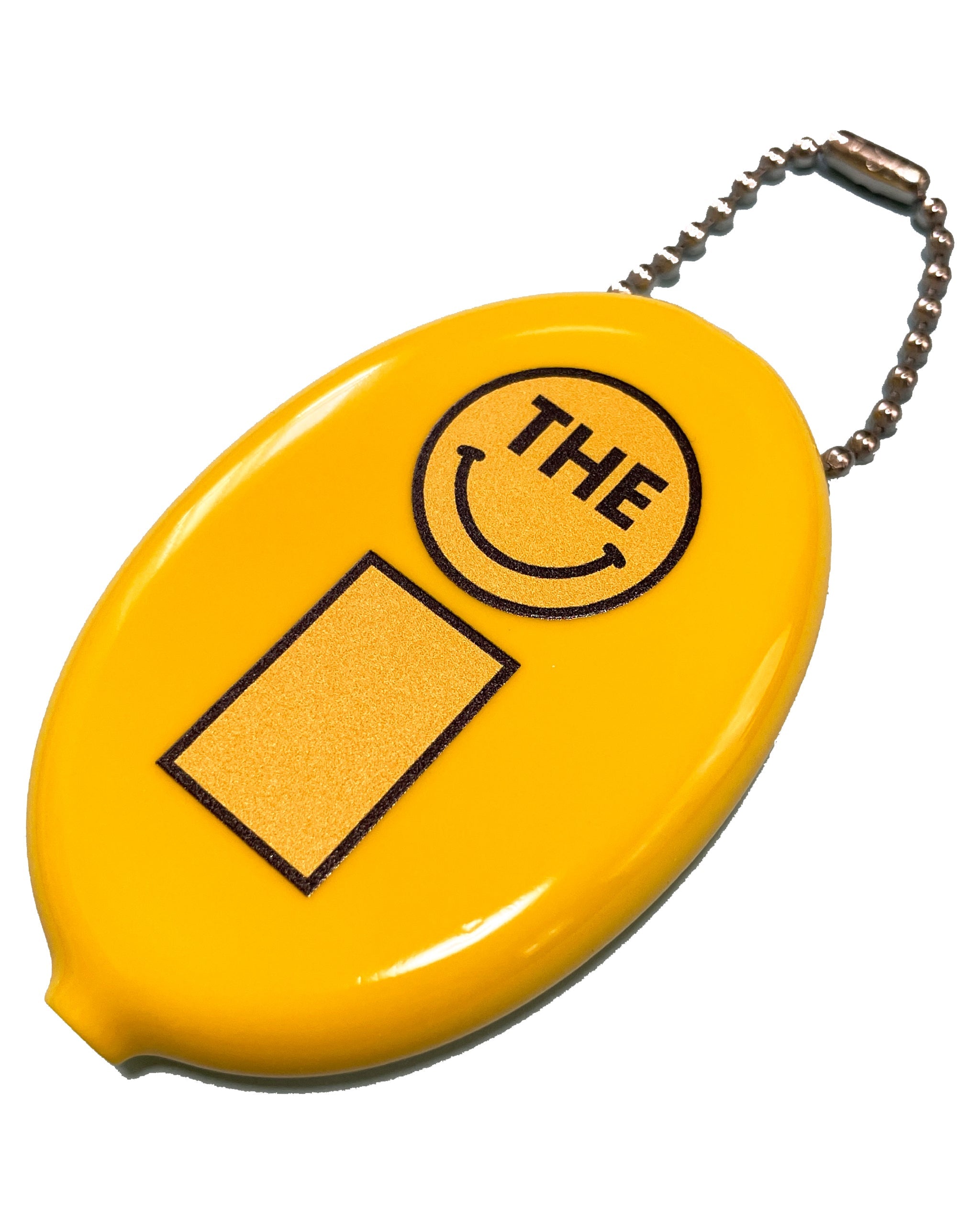 Smiley Rubber Coin Case - Yellow