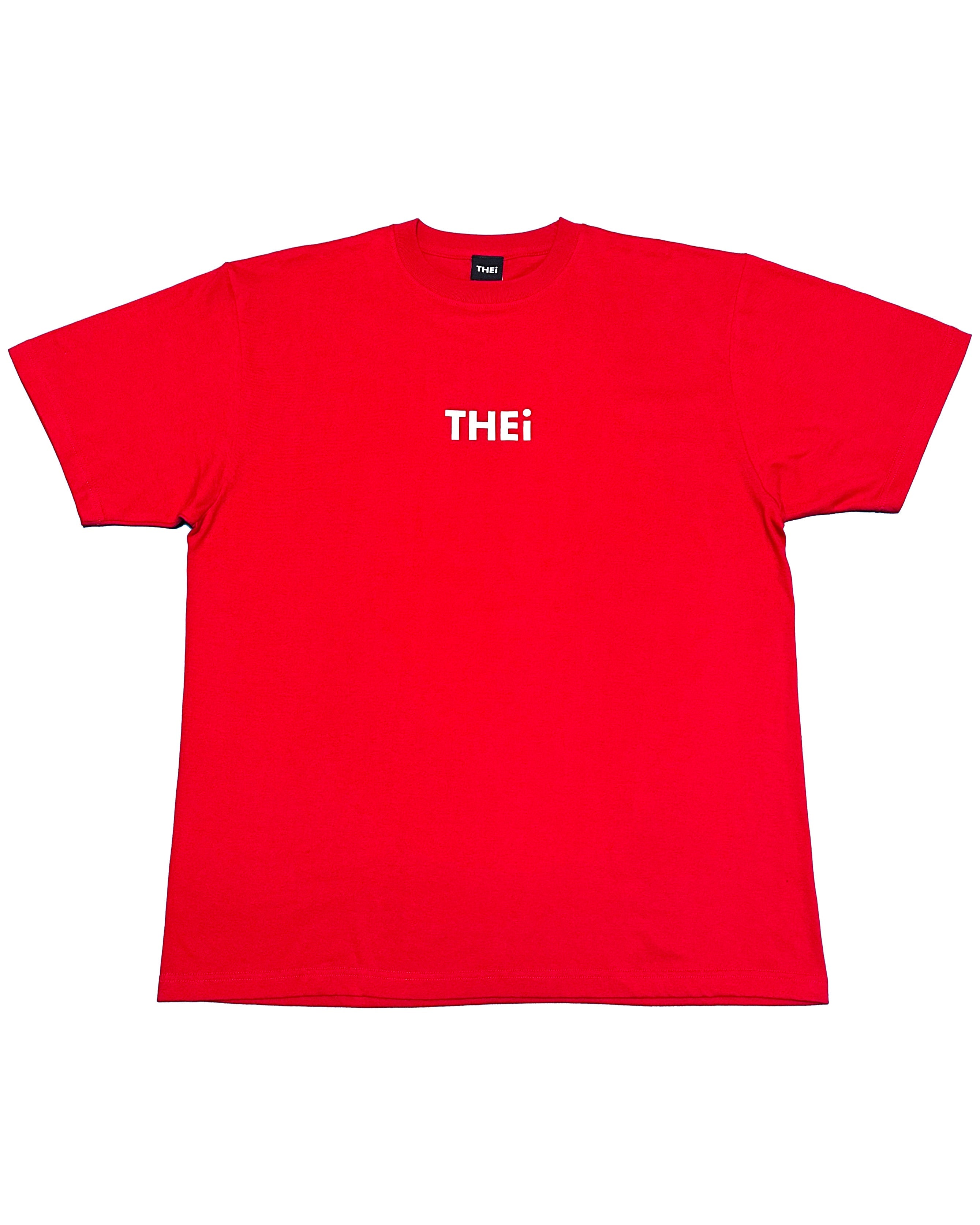 Basic Back Print Tee - Red