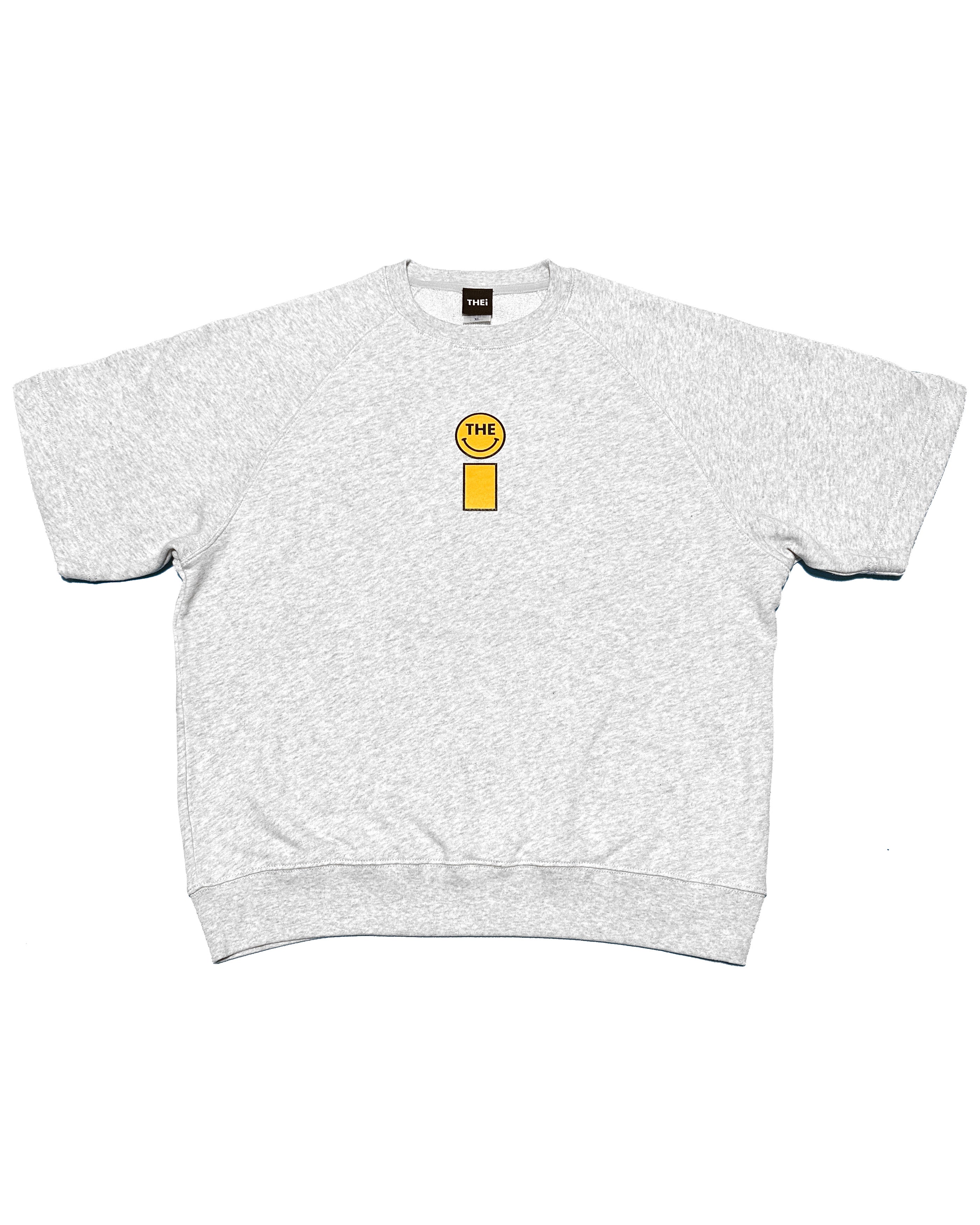 Smiley Relax Sweat Tee & Shorts Setup - Gray