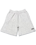 Basic One Point Relax Sweat Tee & Shorts Setup - Gray