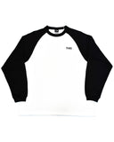 Basic One Point Raglan L/S Tee - White / Black