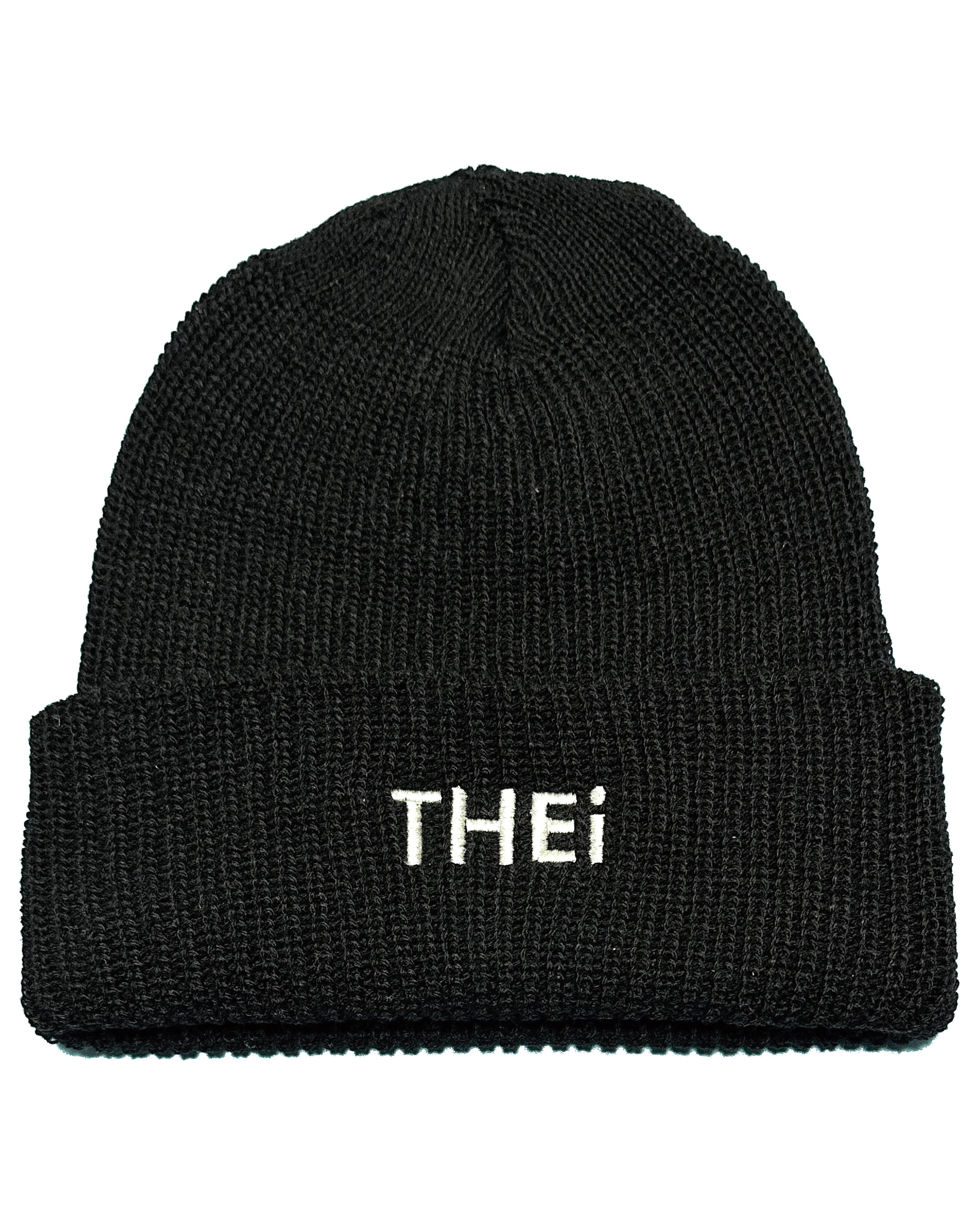 Basic One Point Knit Cap - Black