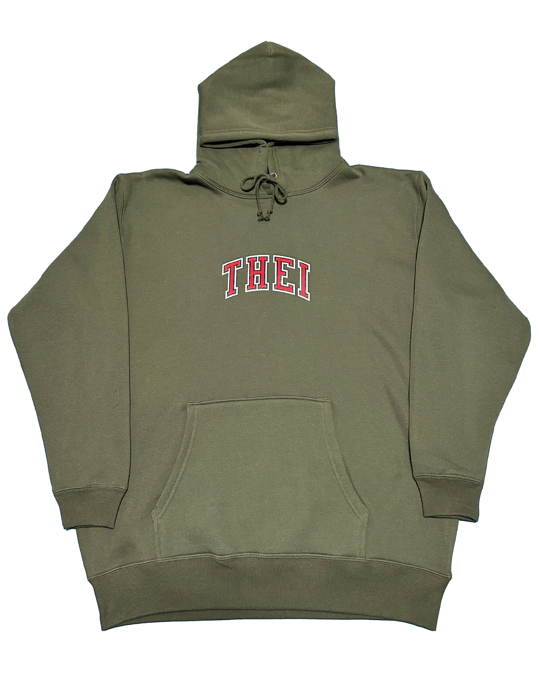 College-Type2 Sweat Hoodie - Military Green
