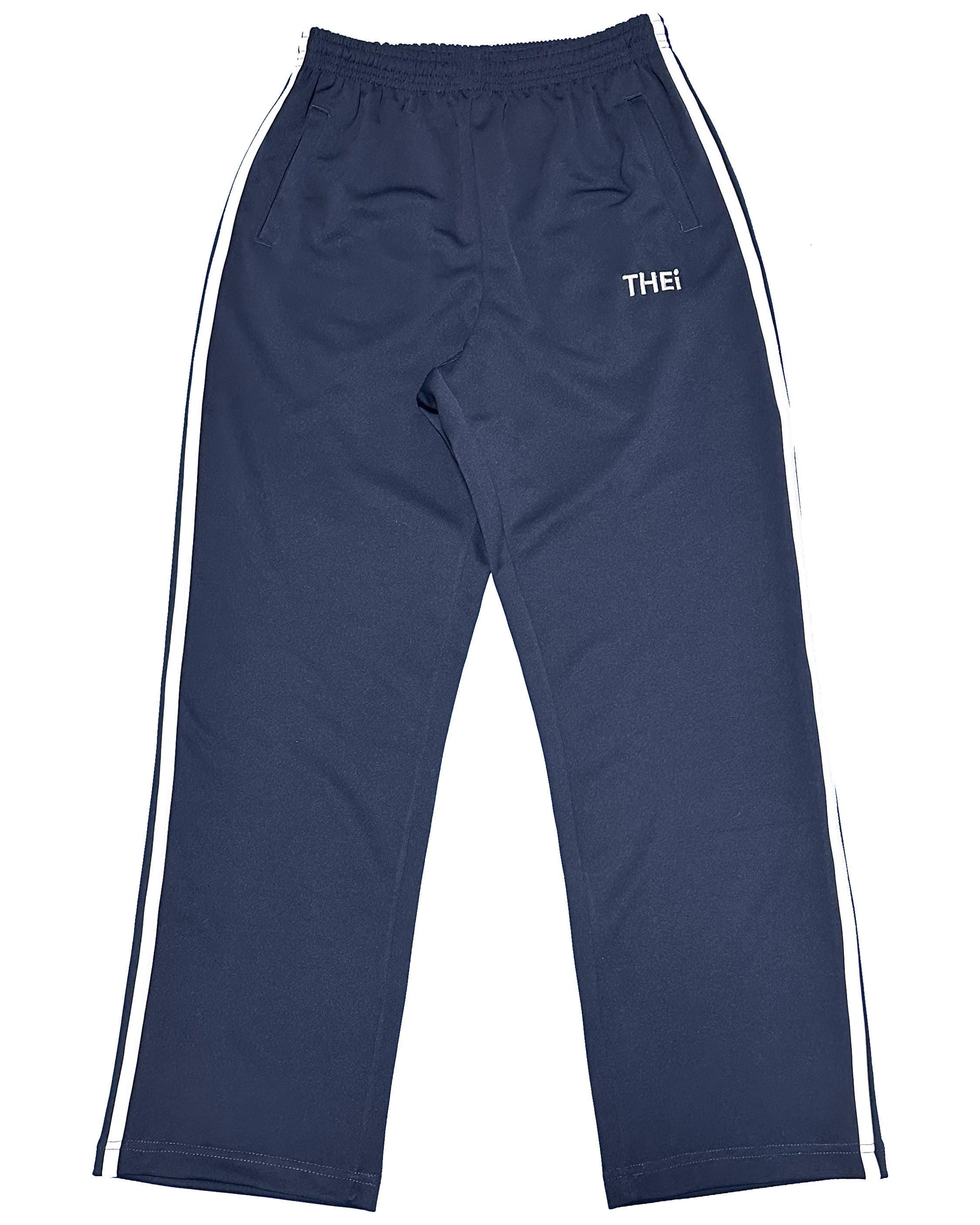 Basic One Point Track Pants - Navy / White