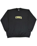 College Sweat Shirt - Black