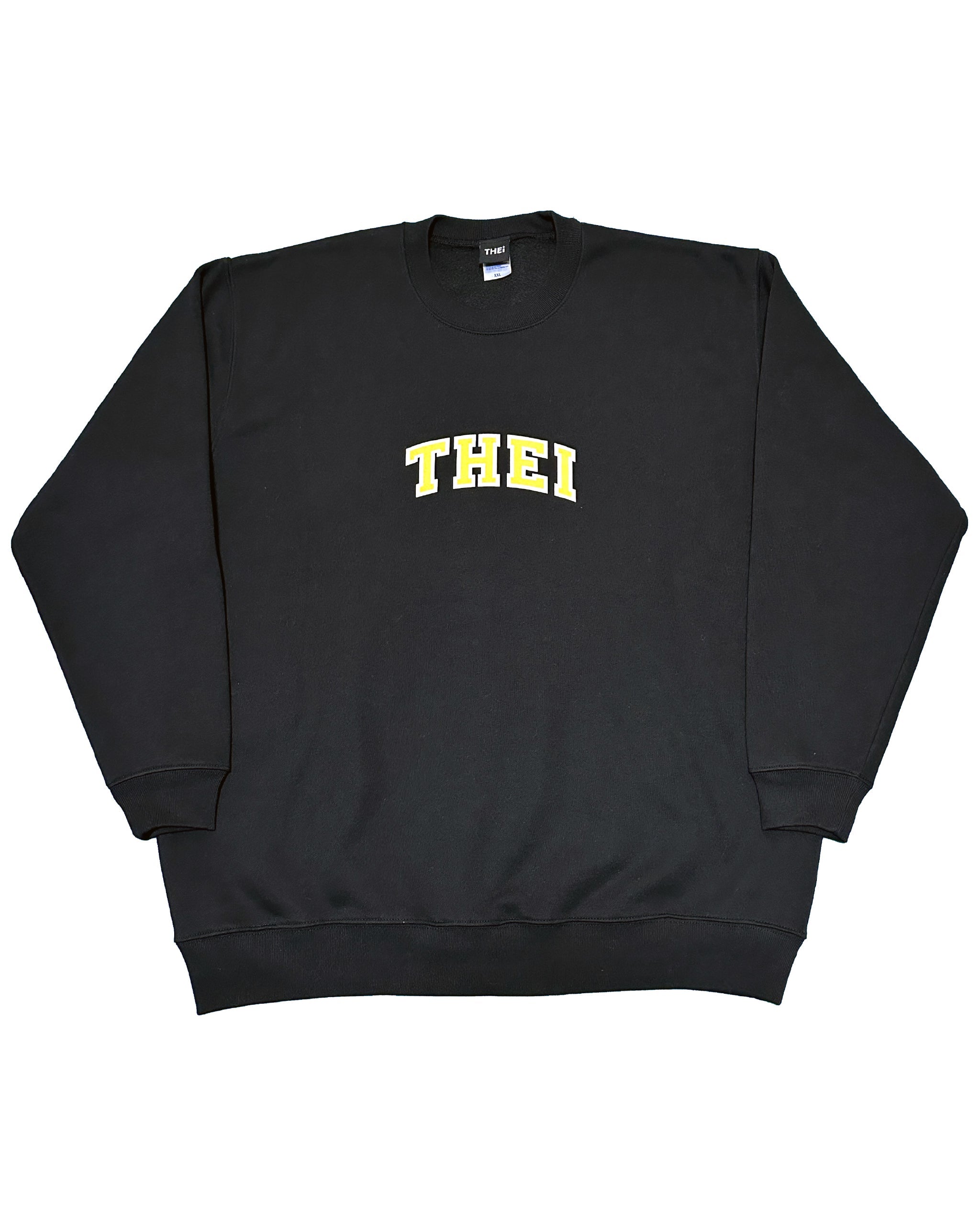 College Sweat Shirt - Black