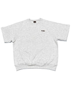Basic One Point Relax Sweat Tee & Shorts Setup - Gray
