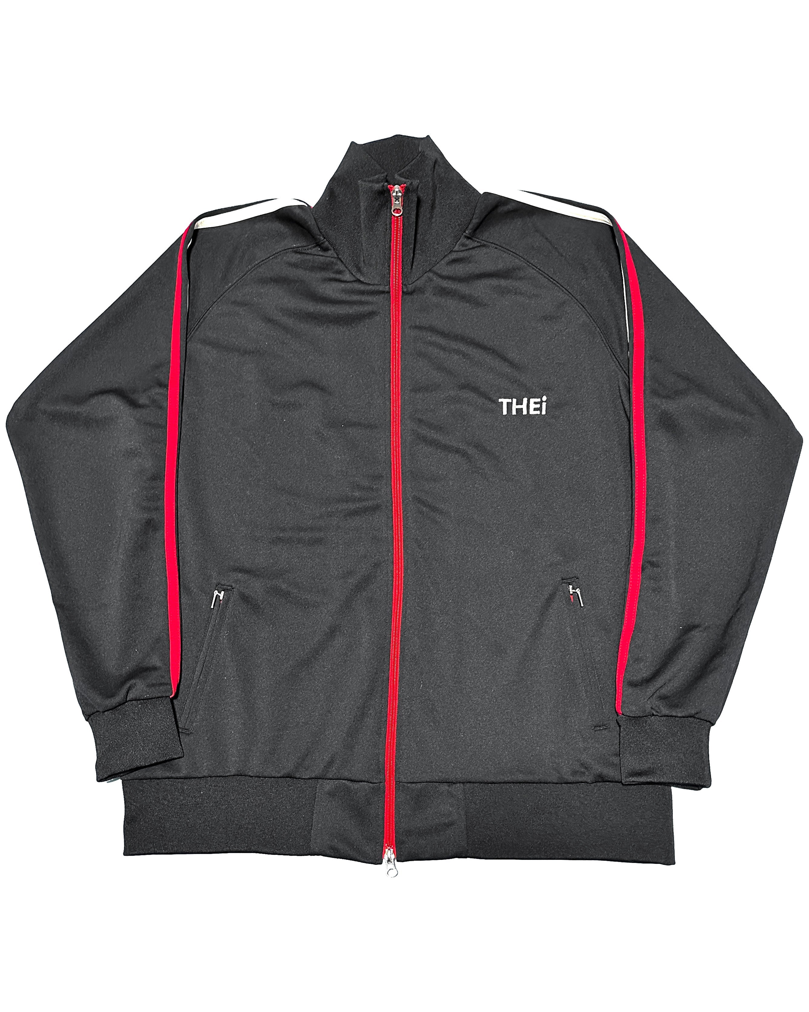 Basic One Point Track JKT - Black / Red / White