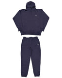 Basic One Point HW Sweat Hoodie & Pants Setup - Navy