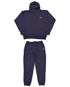 Basic One Point HW Sweat Hoodie & Pants Setup - Navy