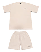 Basic One Point HW Tee & Shorts Setup - Beige