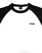 Basic One Point Raglan L/S Tee - White / Black