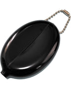 Smiley Rubber Coin Case - Black