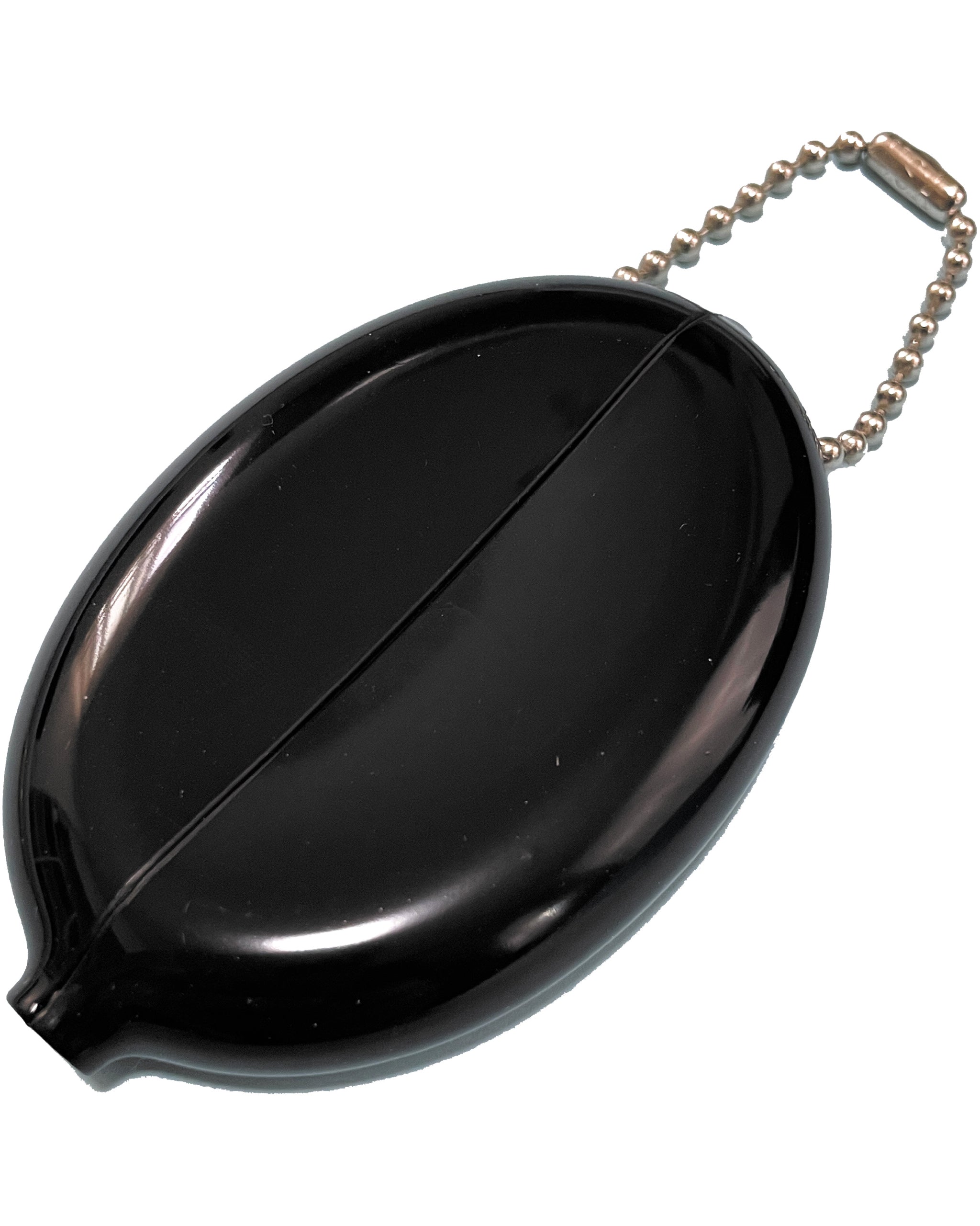 Smiley Rubber Coin Case - Black