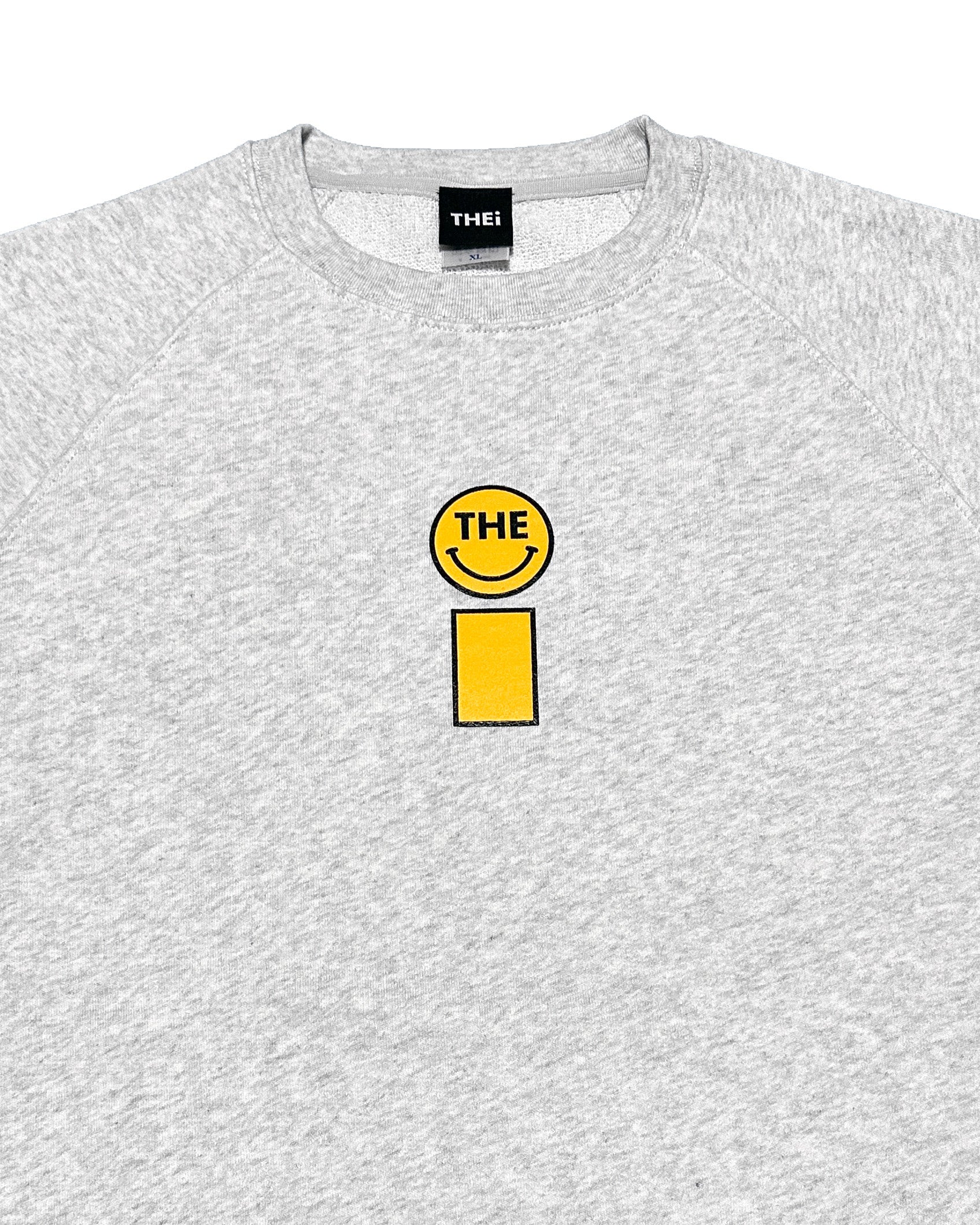 Smiley Relax Sweat Tee - Gray