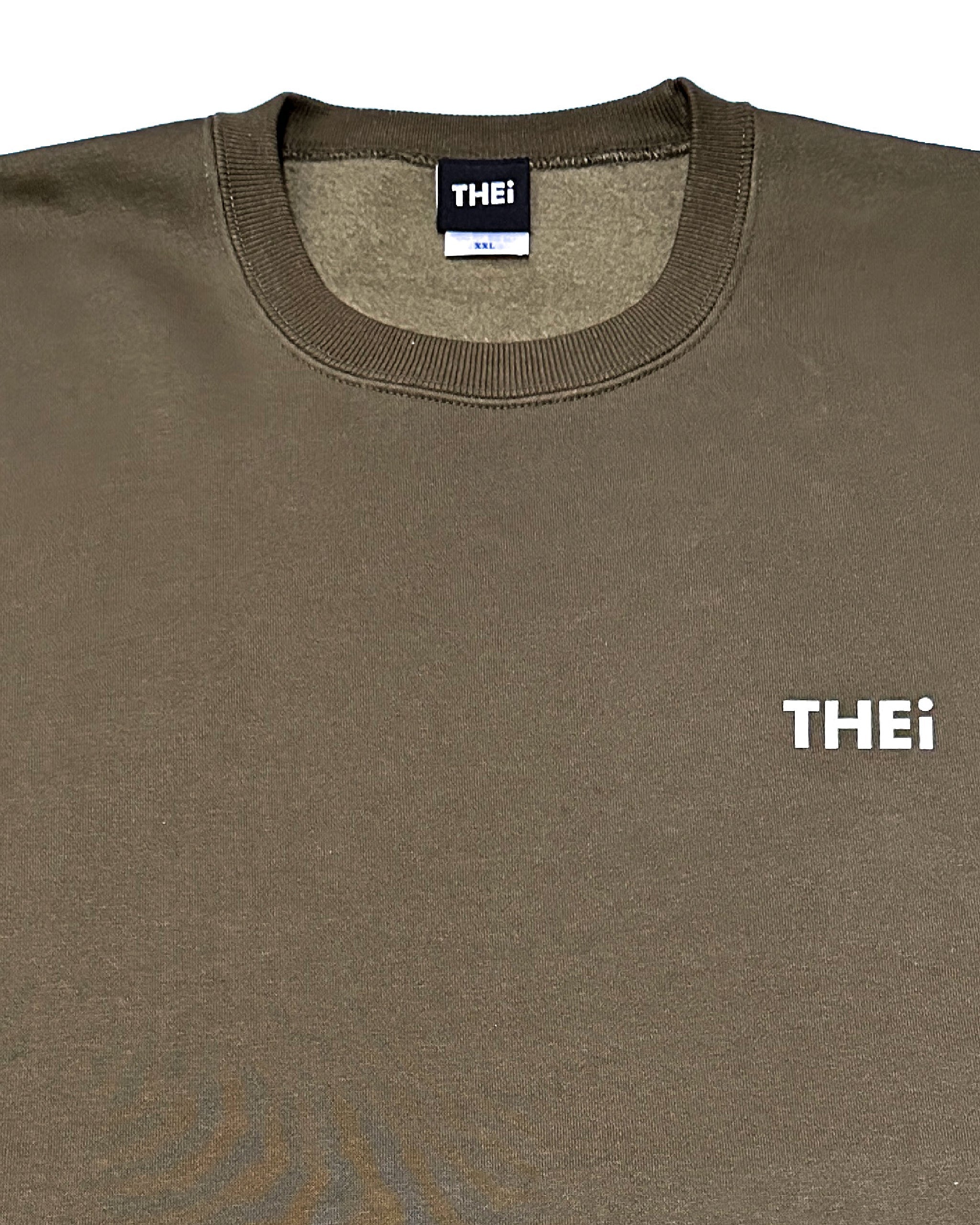 Basic One Point Sweat Shirt - Military Green