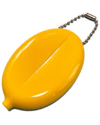 Smiley Rubber Coin Case - Yellow