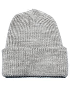 Basic One Point Knit Cap - Gray