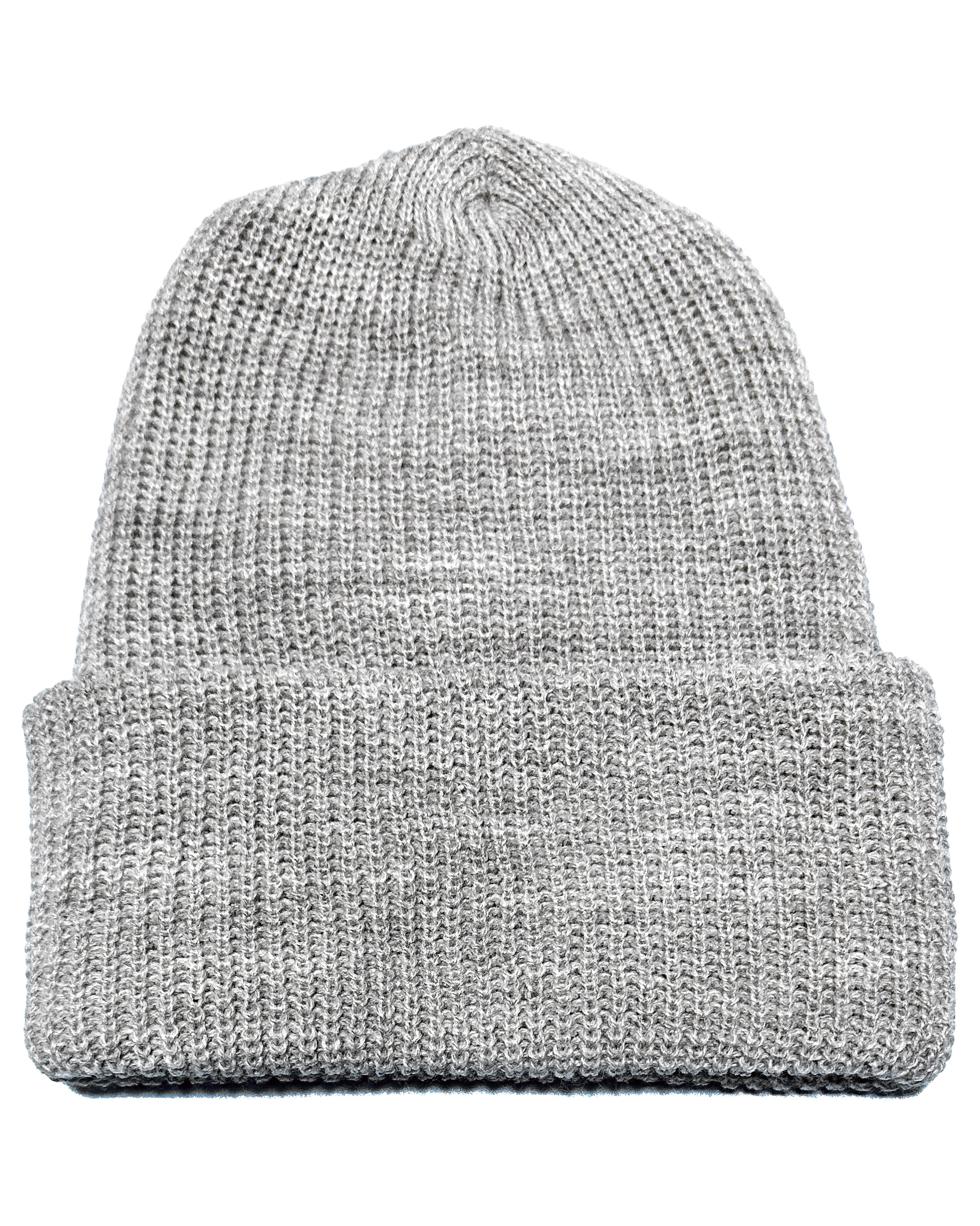 Basic One Point Knit Cap - Gray
