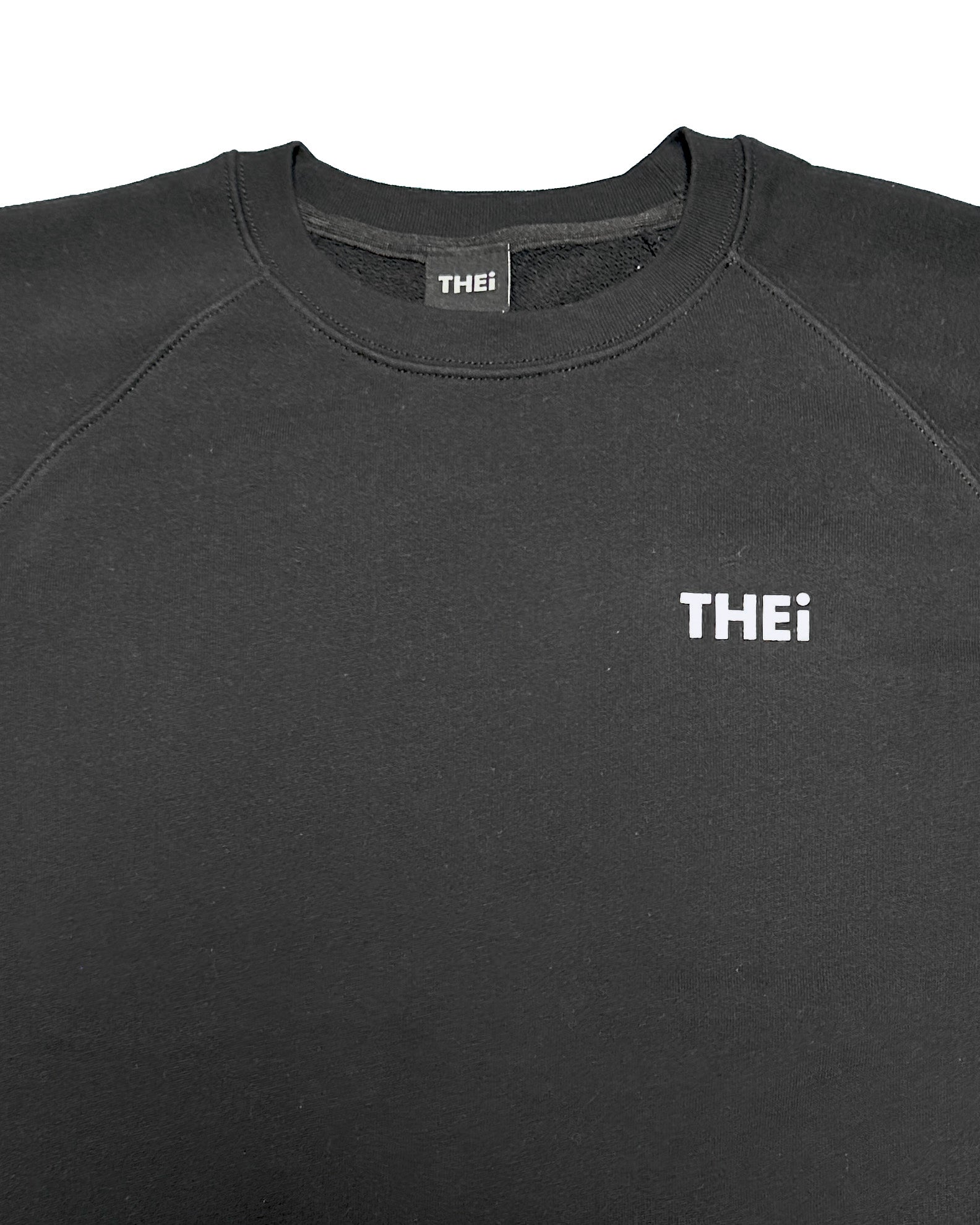 Basic One Point Relax Sweat Tee & Shorts Setup - Black