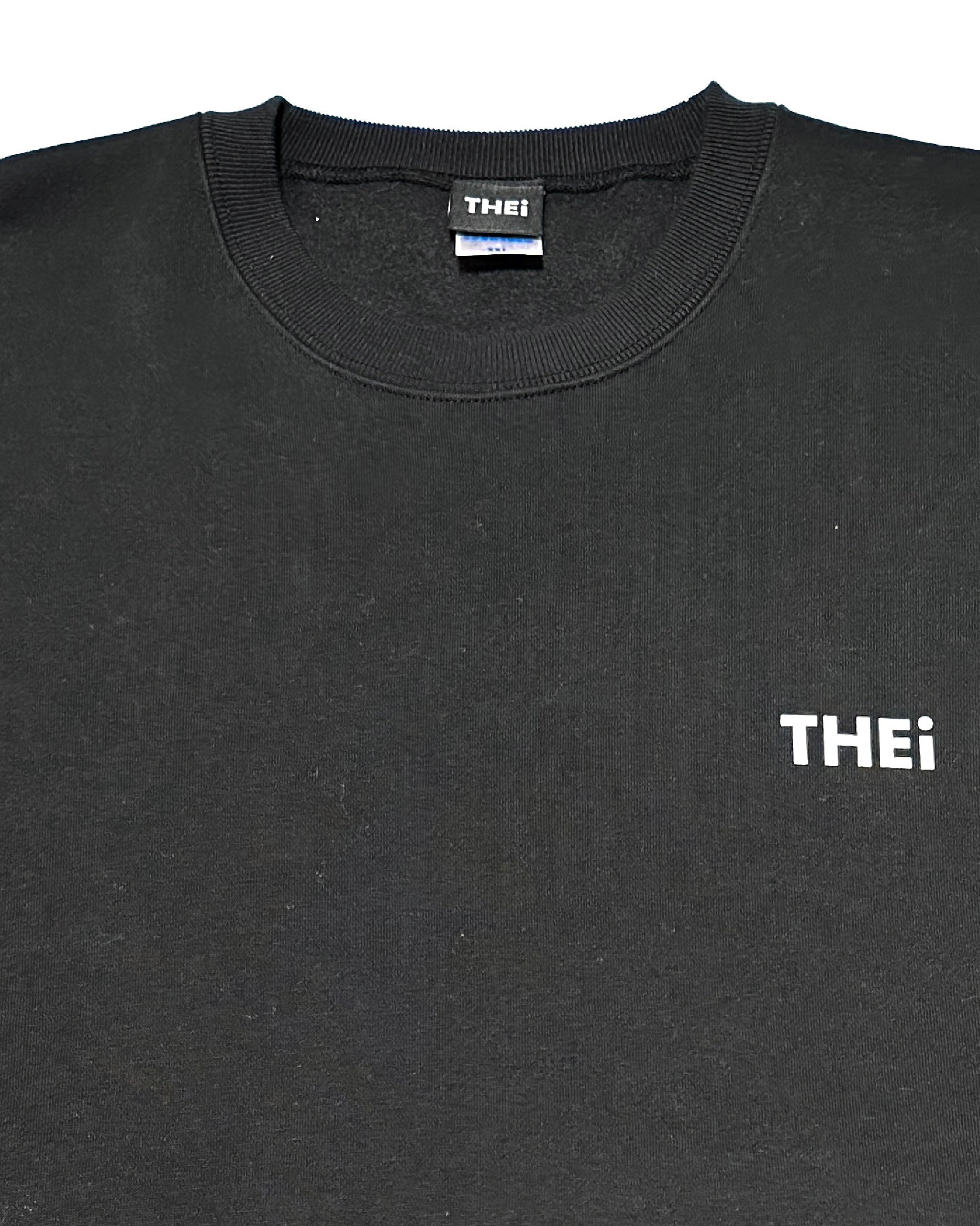 Basic One Point Sweat Shirt - Black