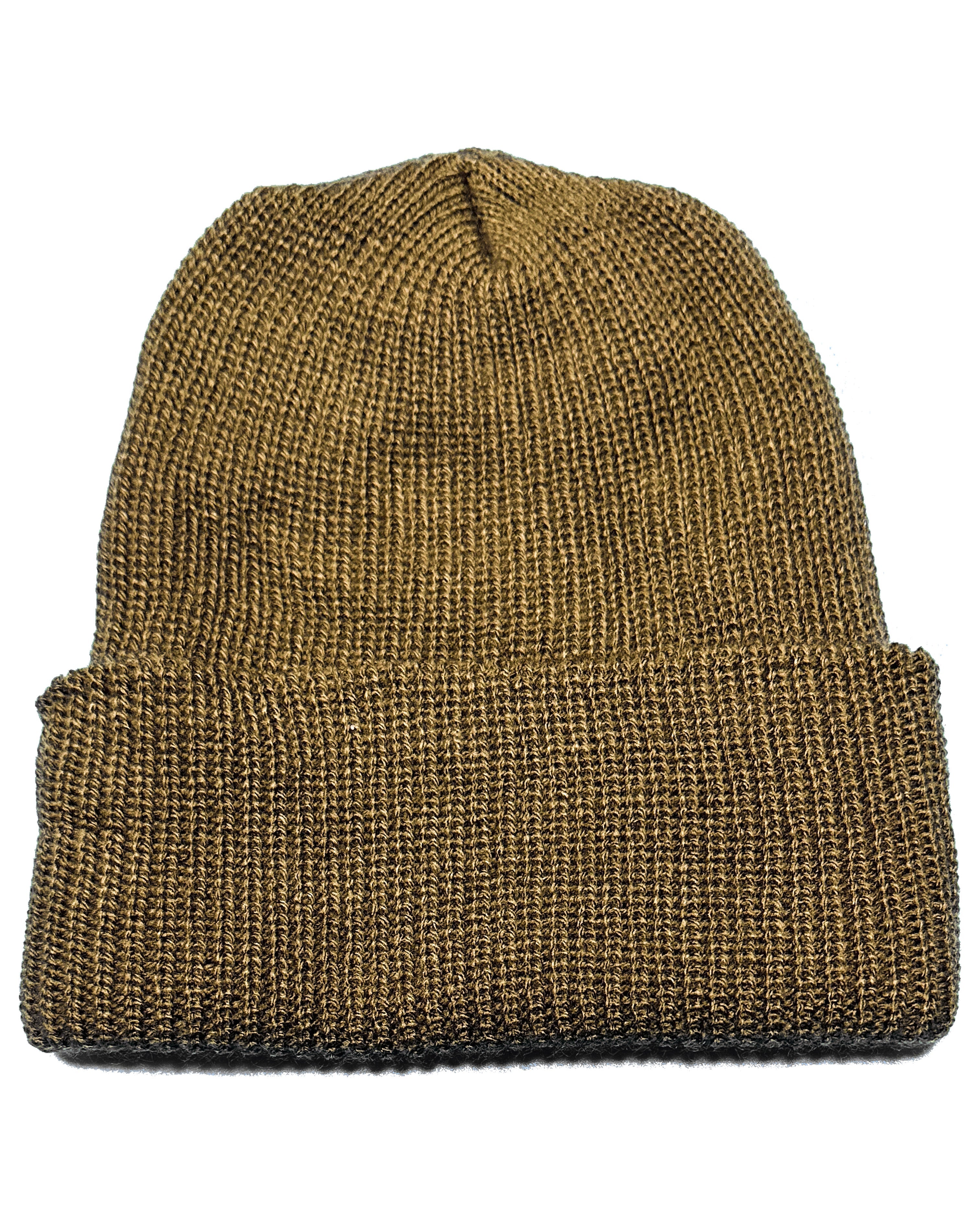 Basic One Point Knit Cap - Coyote Brown