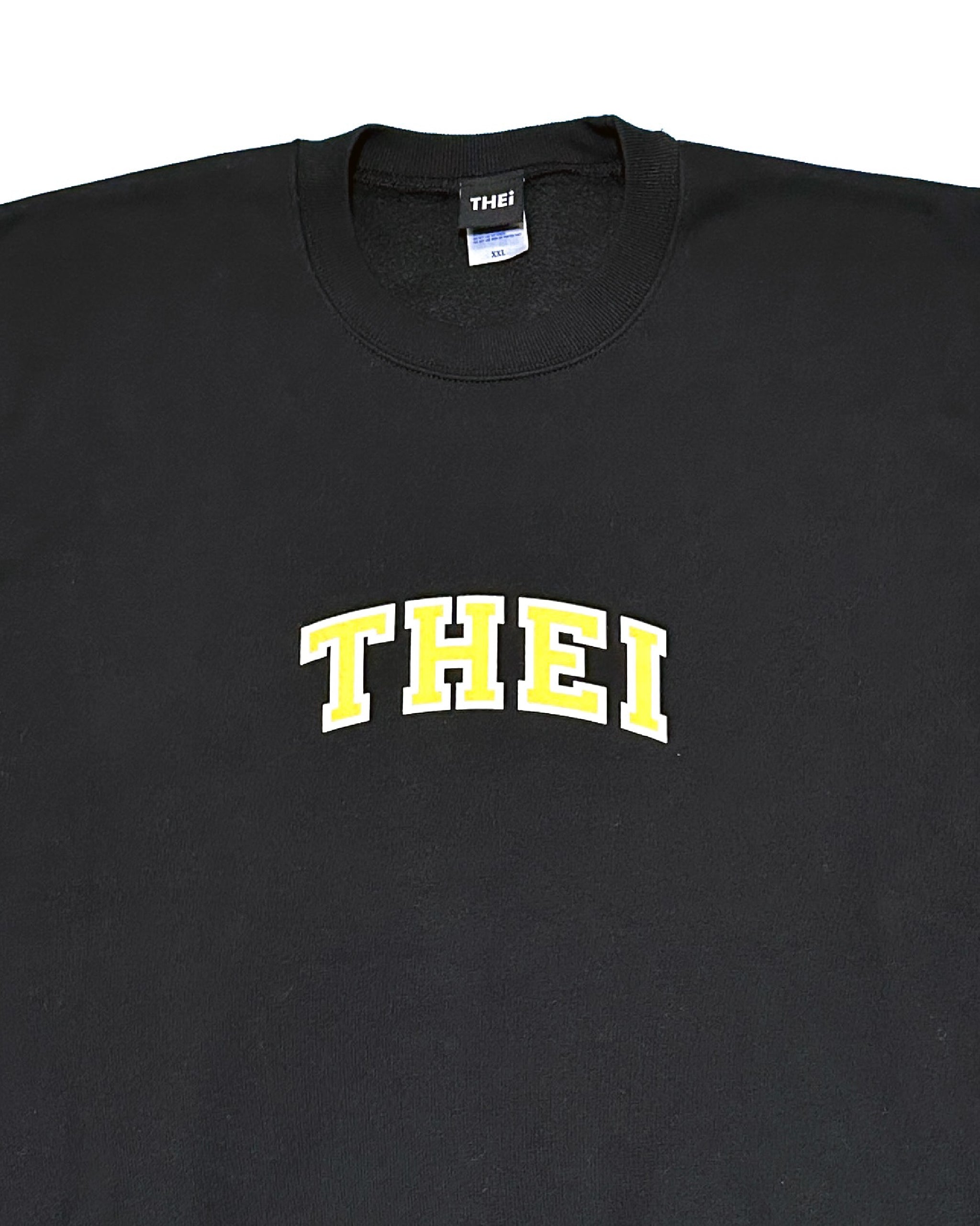 College Sweat Shirt - Black