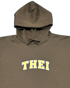 College Sweat Hoodie - Brown