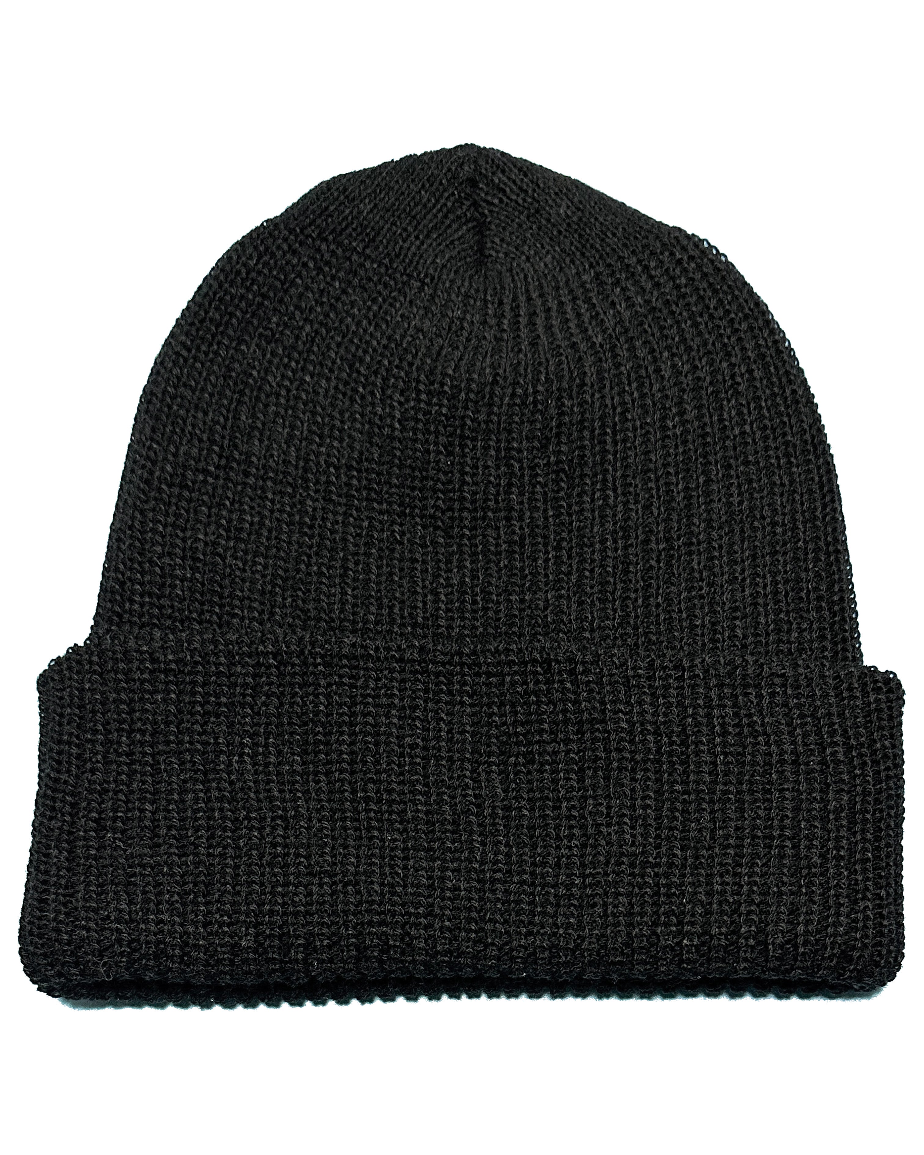 Basic One Point Knit Cap - Black