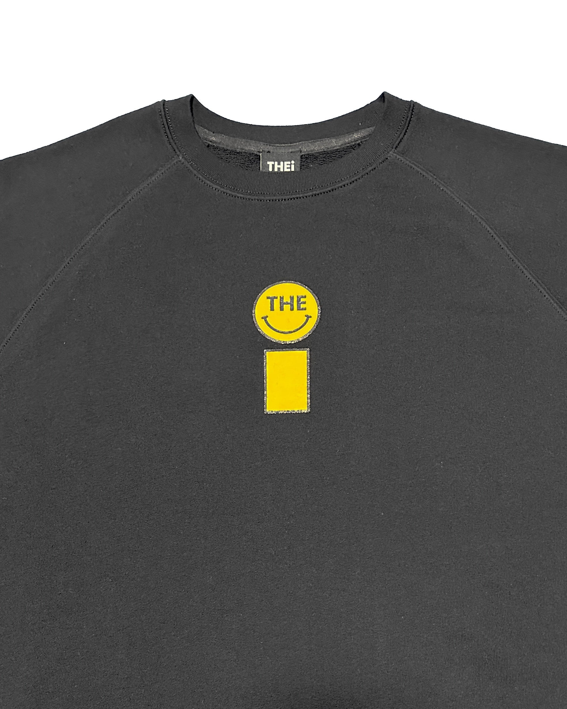 Smiley Relax Sweat Tee - Black