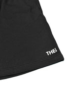 Basic One Point Relax Sweat Tee & Shorts Setup - Black