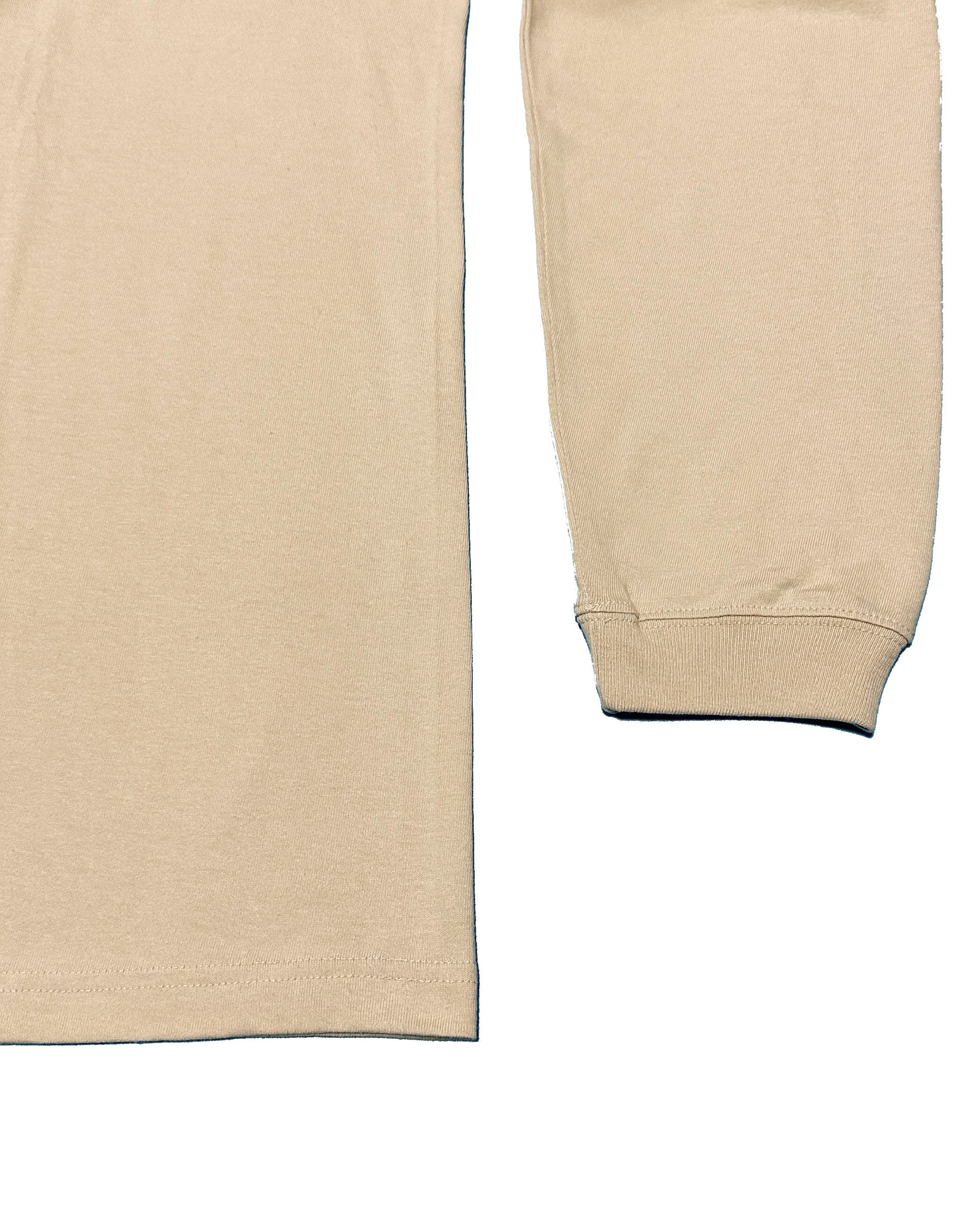 Basic One Point L/S Tee - Beige