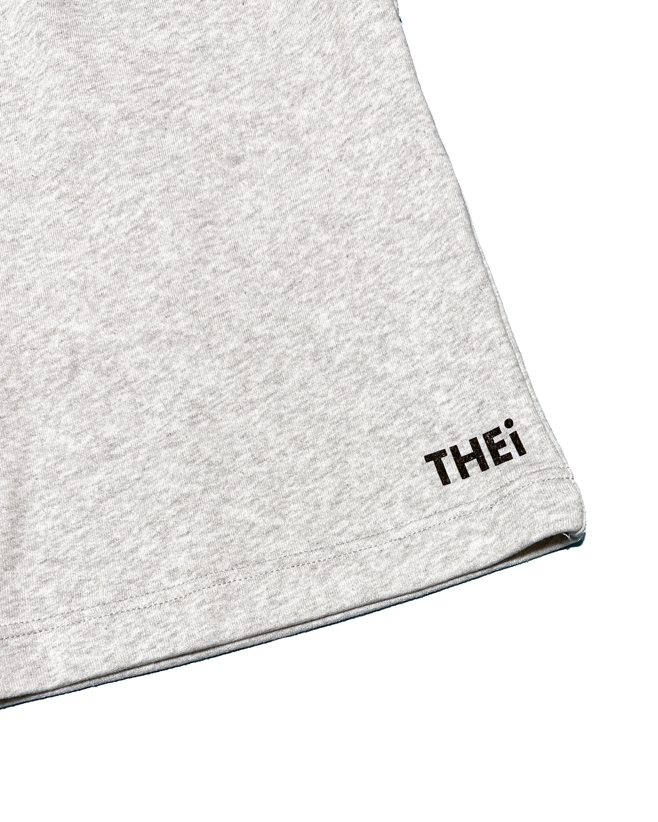 Basic One Point Relax Sweat Shorts - Gray