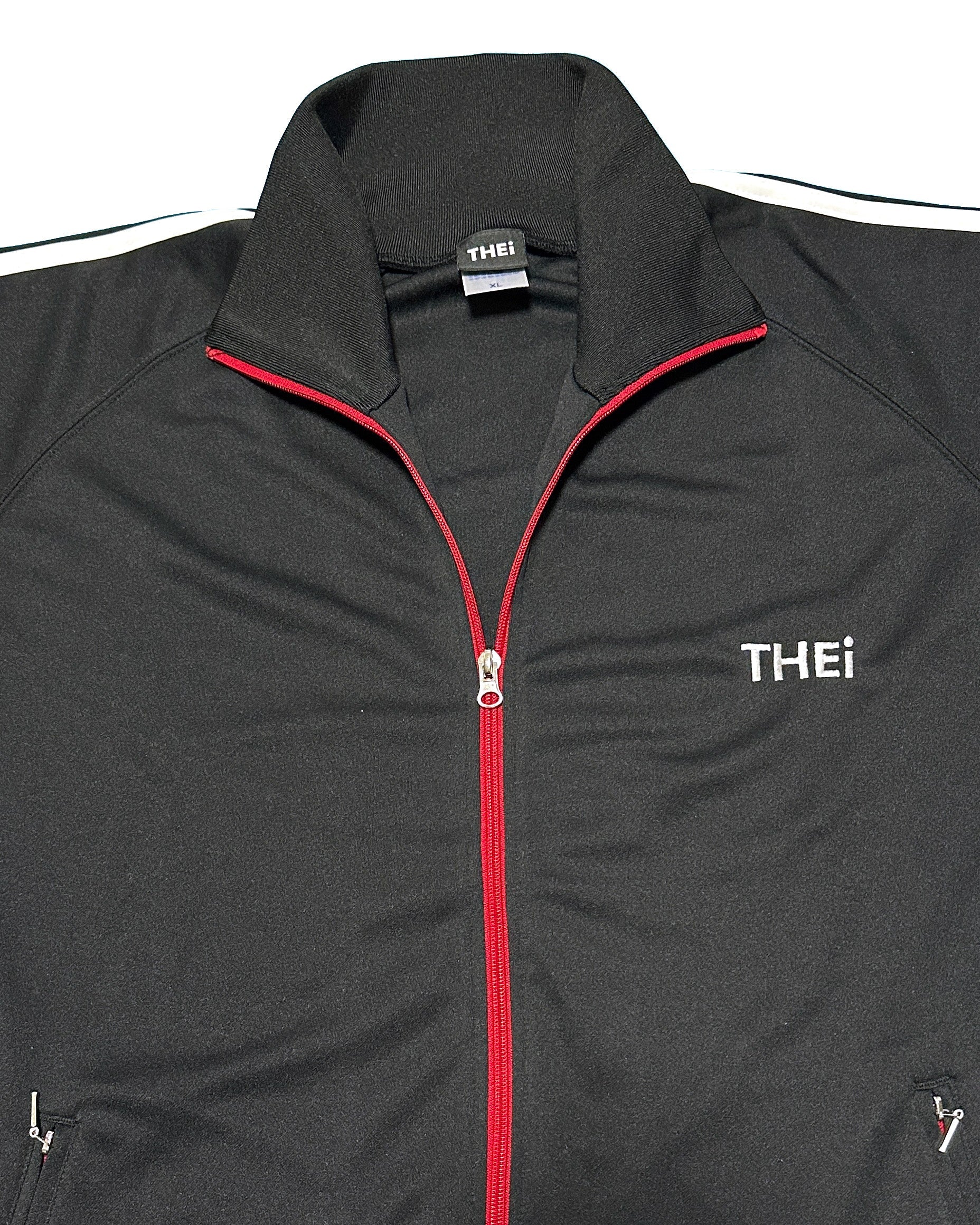 Basic One Point Track JKT - Black / Red / White