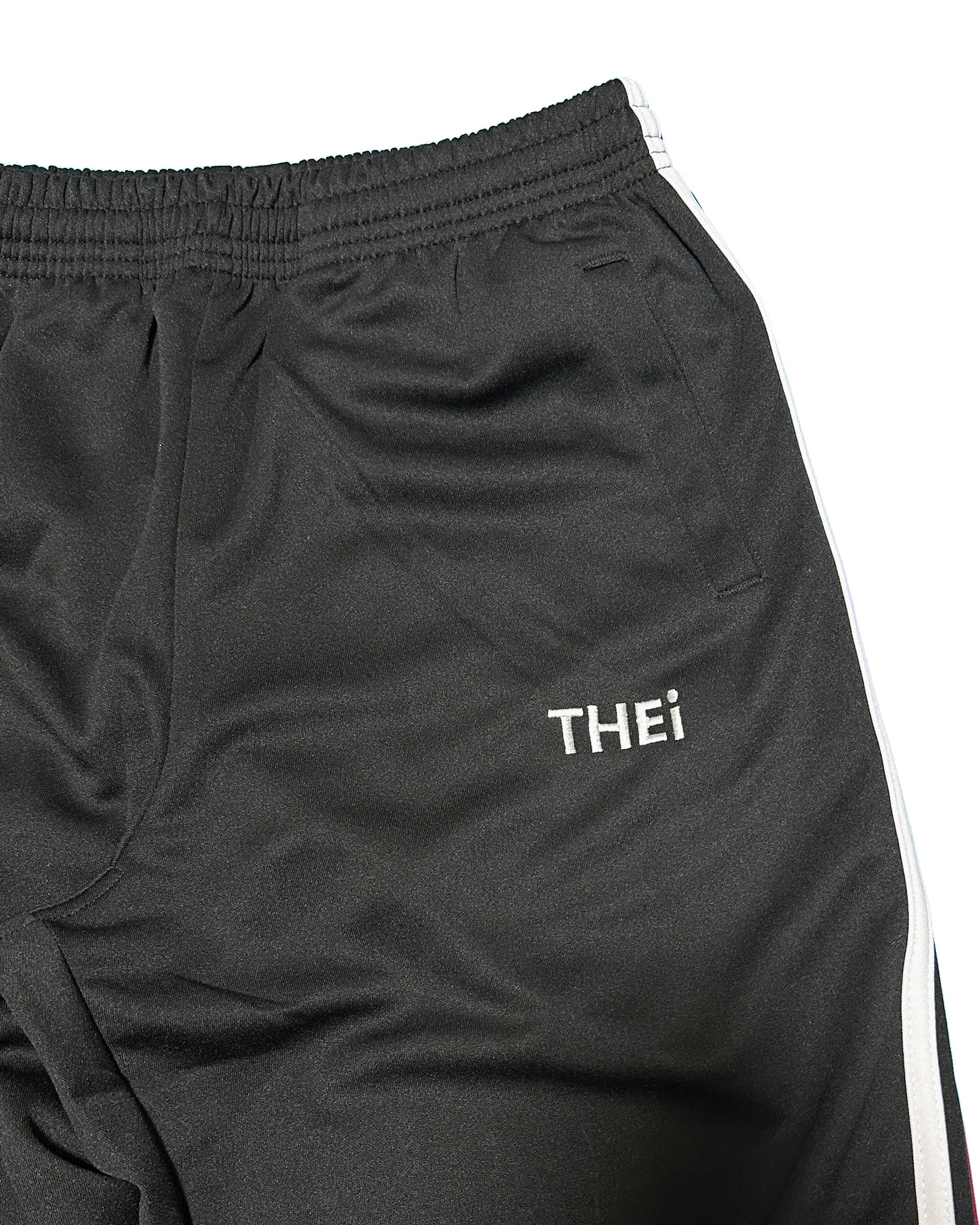 Basic One Point Track Pants - Black / Red / White