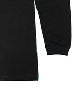 Basic Back Print L/S Tee - Black