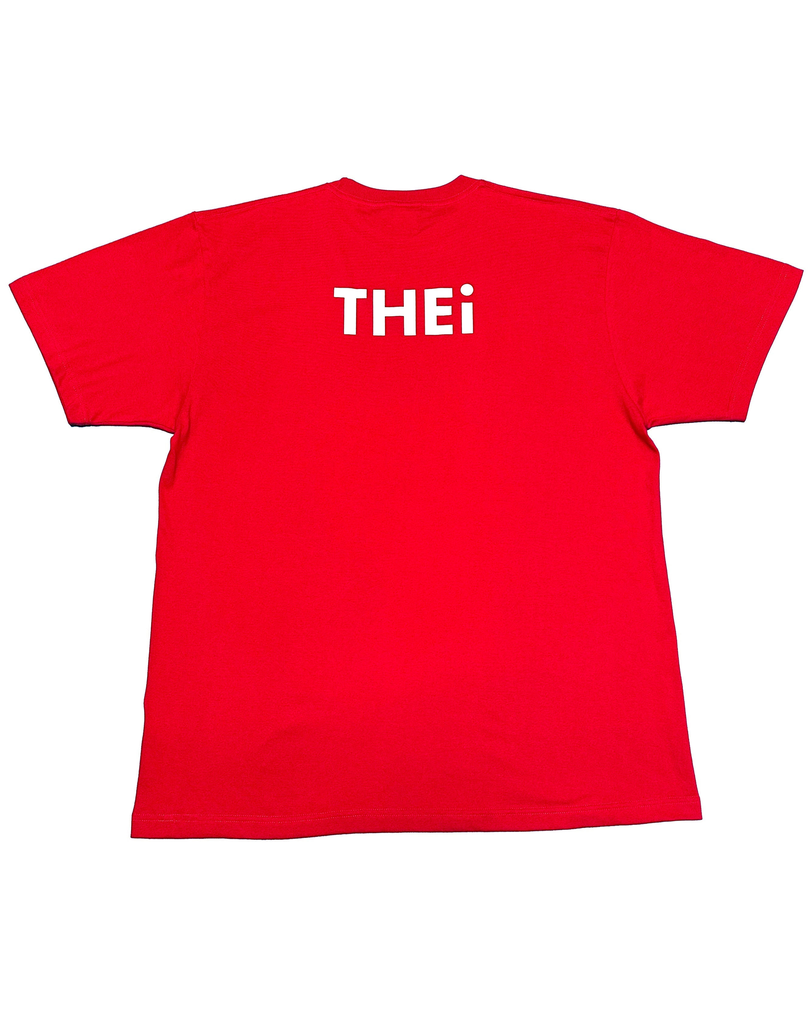 Basic Back Print Tee - Red